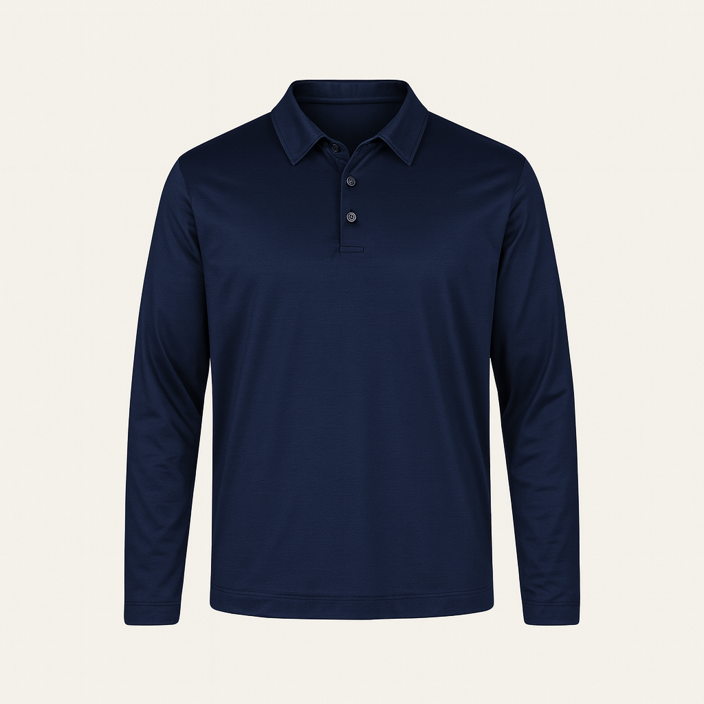 SHINE LONGSLEEVE POLO NAVY