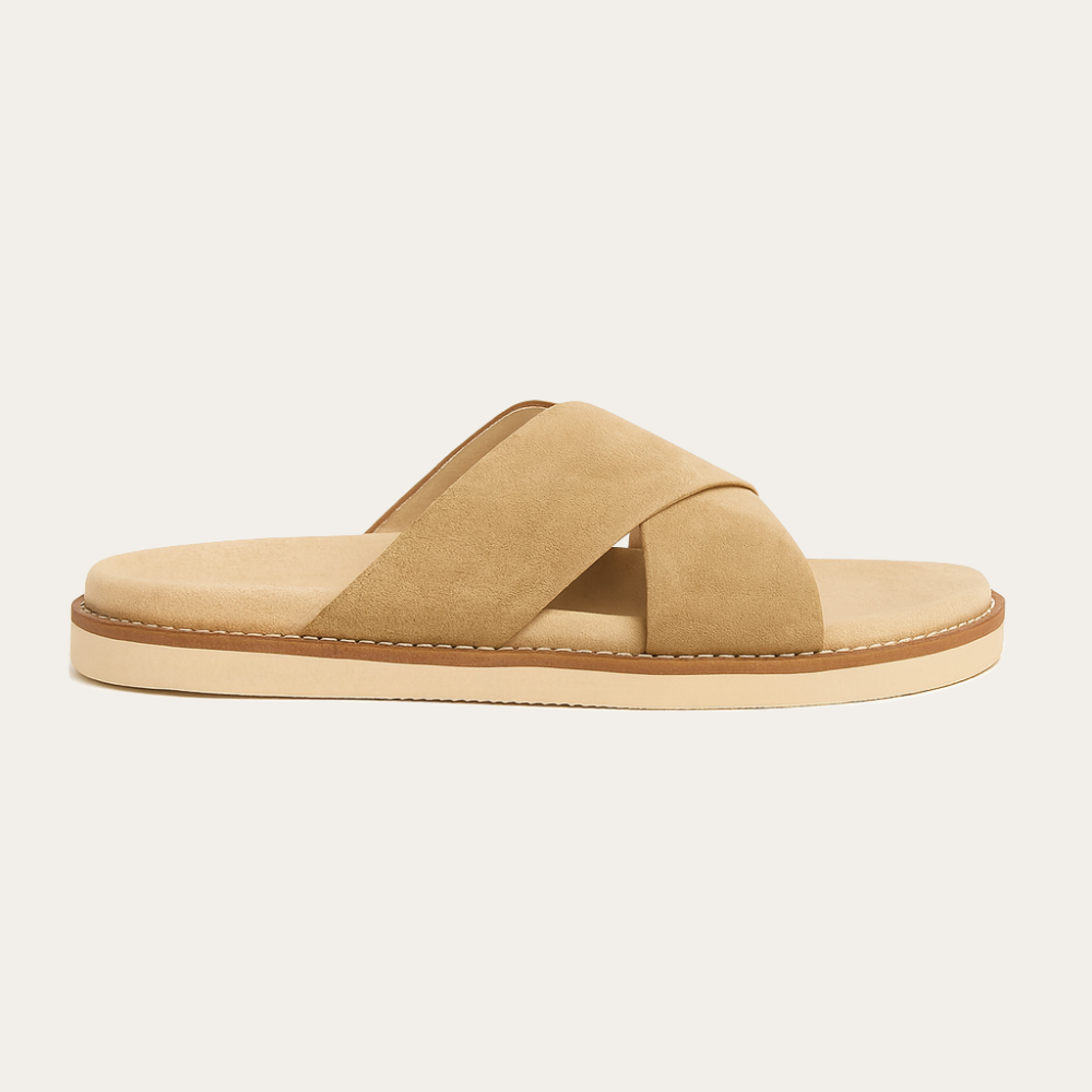 SUEDE SANDAL TAUPE