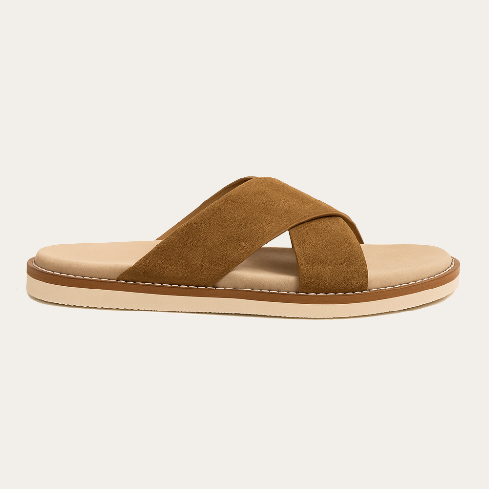 SUEDE SANDAL COFFEE