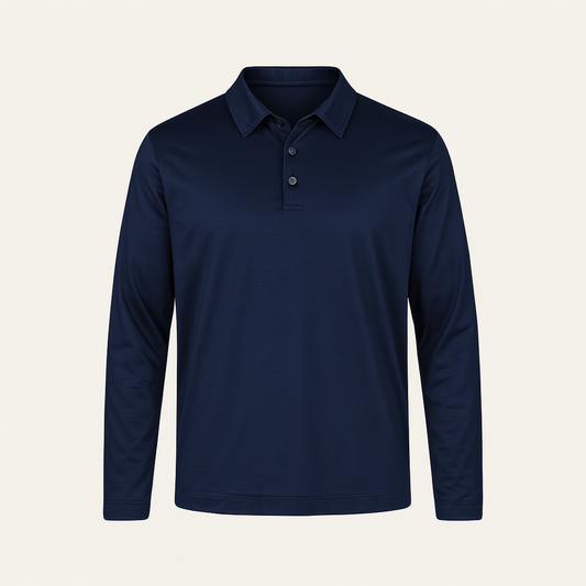 SHINE LONGSLEEVE POLO NAVY