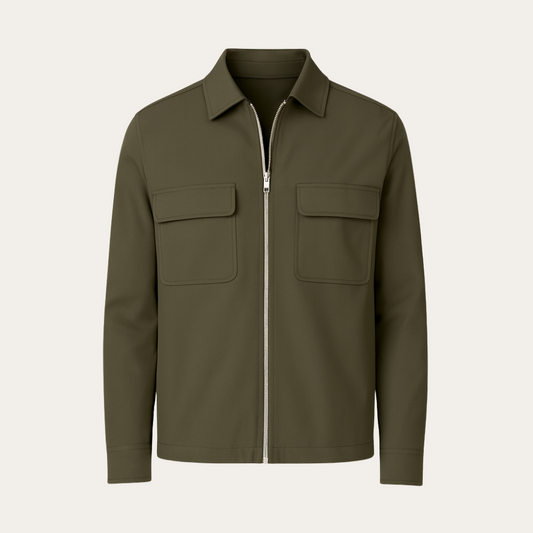 FRONT POCKET JACKET ARMY GREEN