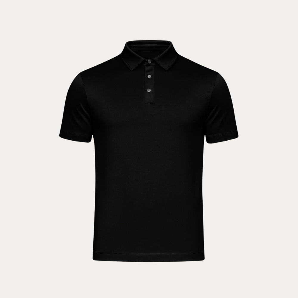SHINE POLO BLACK