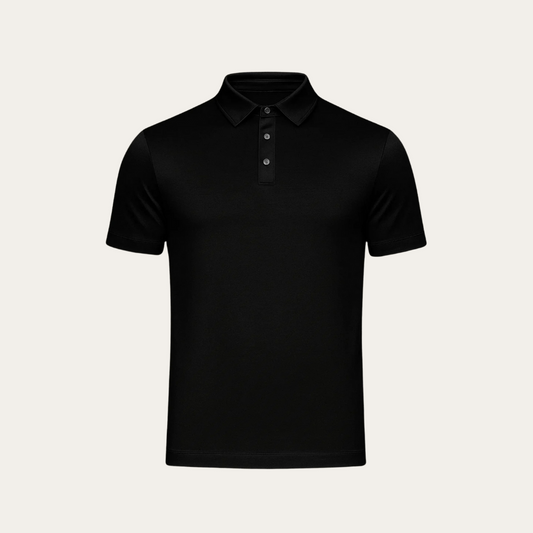 SHINE POLO BLACK