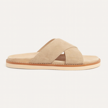 SUEDE SANDAL CREME
