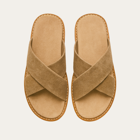 SUEDE SANDAL TAUPE