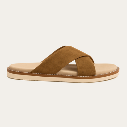SUEDE SANDAL COFFEE