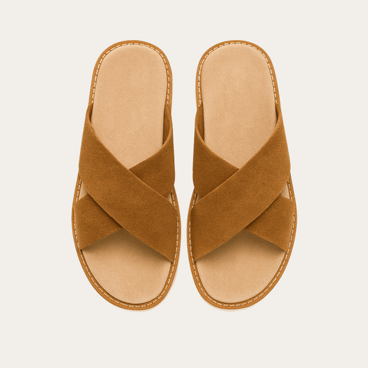 SUEDE SANDAL COFFEE