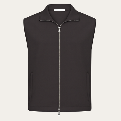 ZIP VEST GREY