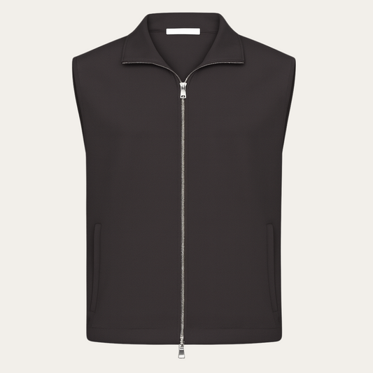 ZIP VEST GREY