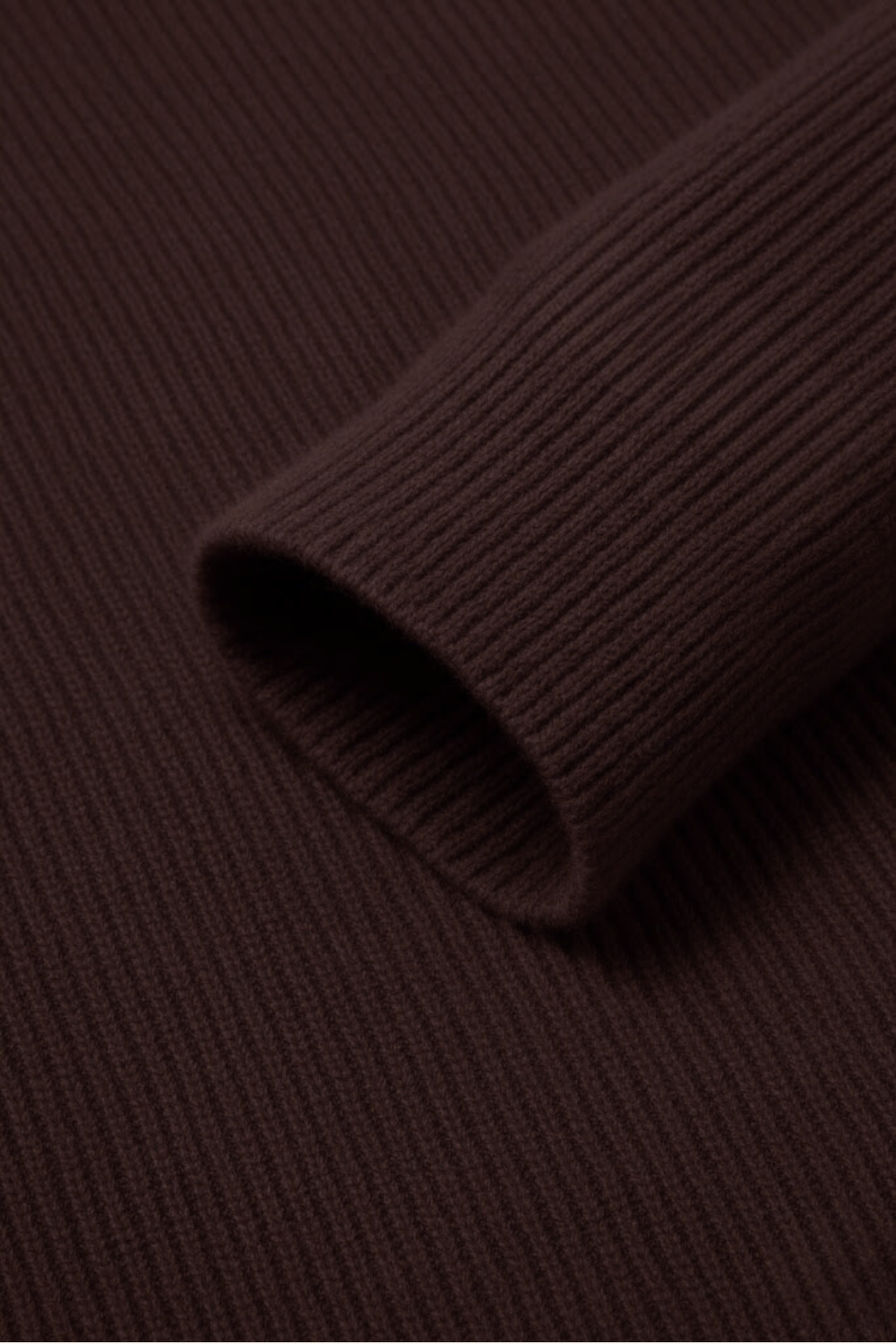 RIBBED ZIP UP VEST BROWN