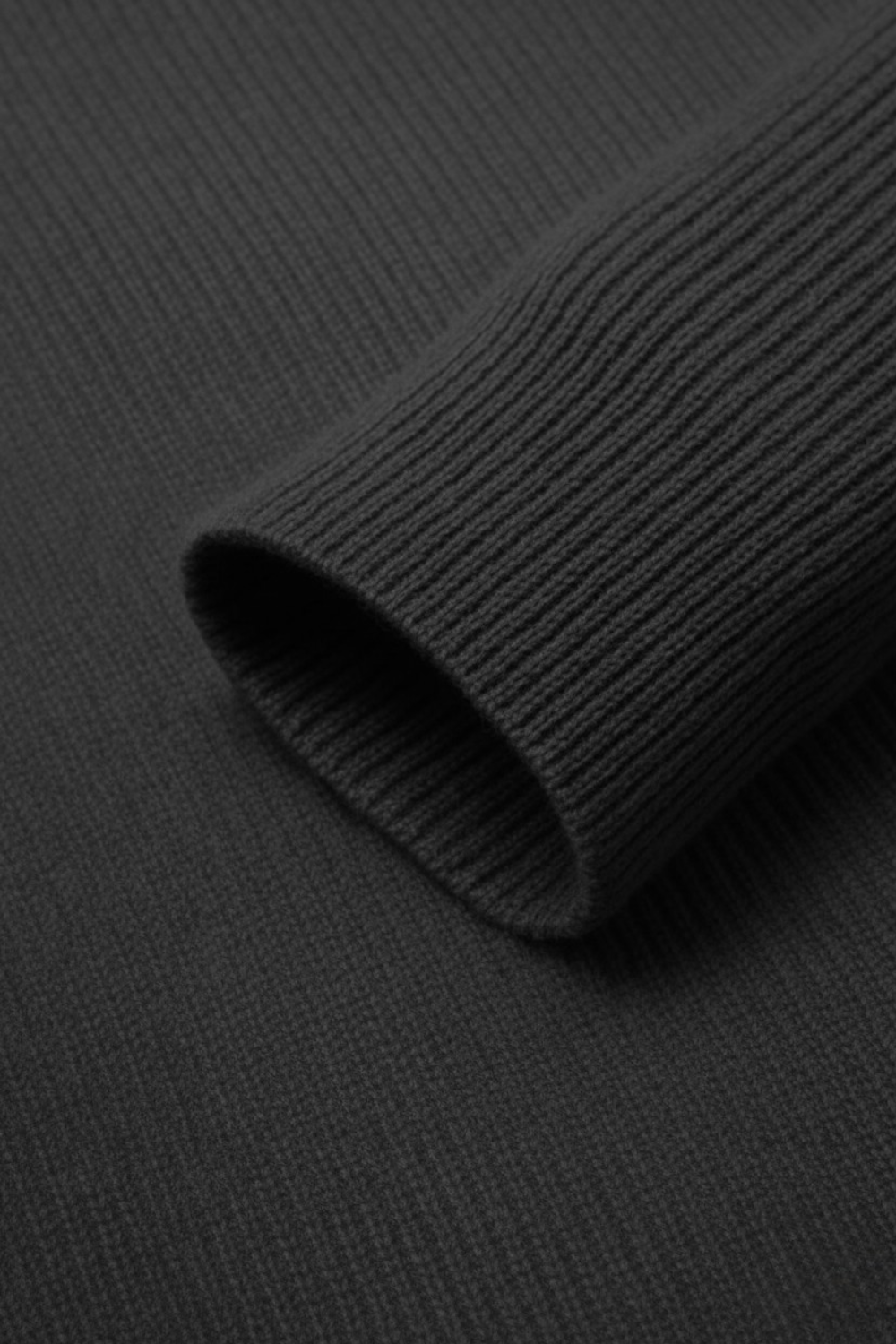 RIBBED ZIP UP VEST DARK GREY